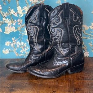LEATHER COWGIRL BOOTS SZ 9.5